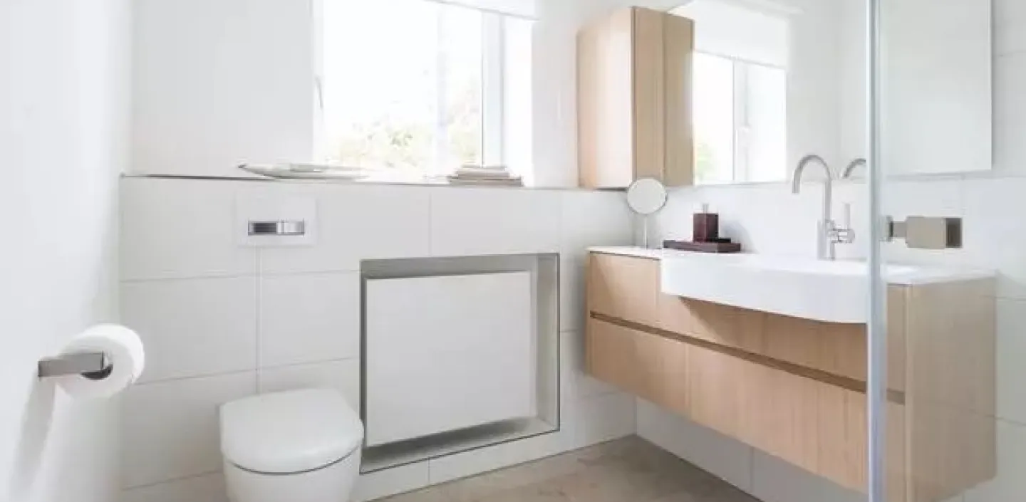 Praktisches Minibad Referenz Badezimmer